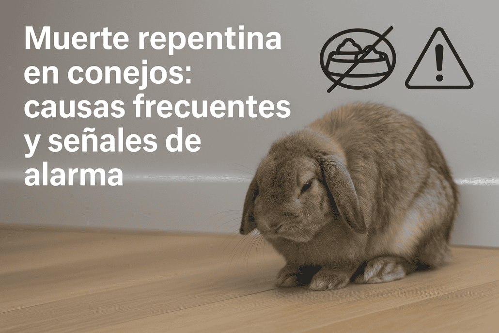 Conejillo de Indias intoxicado por comer vegetales peligrosos símbolo de advertencia saludable.