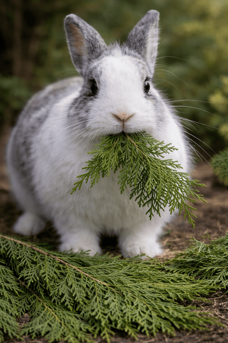 Conejillo de indias con rama de pino en boca, símbolo de salud y bienestar animal en Venezuela.